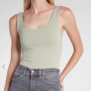 NWT Express Body Contour Scoop Neck Thong Bodysuit